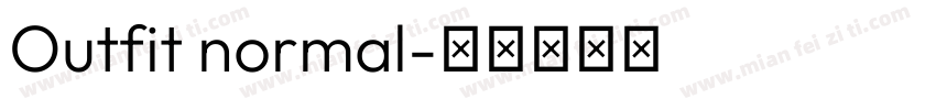 Outfit normal字体转换